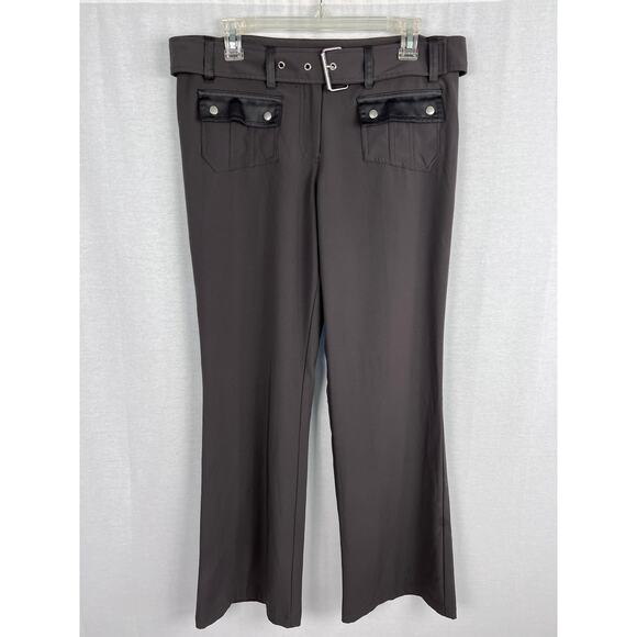 Vintage No Boundaries Pants Y2K Belted Pocket Punk Indie Vanguard Emo Grunge 90s - Picture 1 of 5